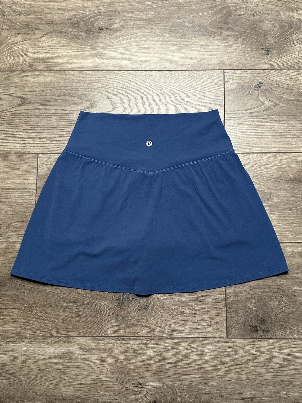 Lululemon Align High-Rise Tennis Active Skirt Skort Blue Twill Magic Logo Size 8 - Picture 3 of 12